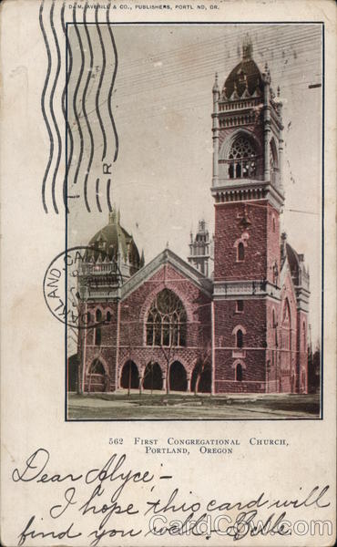 First Congregational Church Portland Oregon