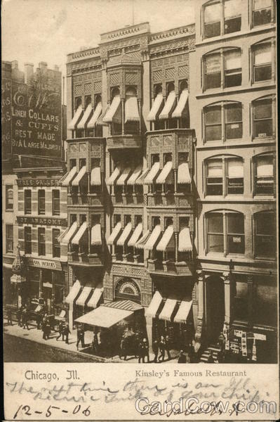 Kinsley's Famous Restaurant Chicago Illinois
