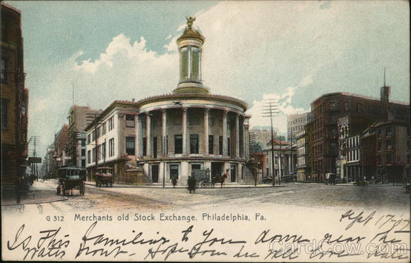 Merchants Old Stock Exchange Philadelphia Pennsylvania