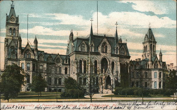 University of Pennsylvania College Hall Philadelphia
