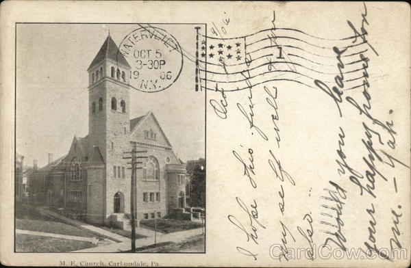 M.E. Church Carbondale Pennsylvania
