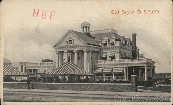 Cut Style B $3.00 Casino Arverne New Jersey Advertising