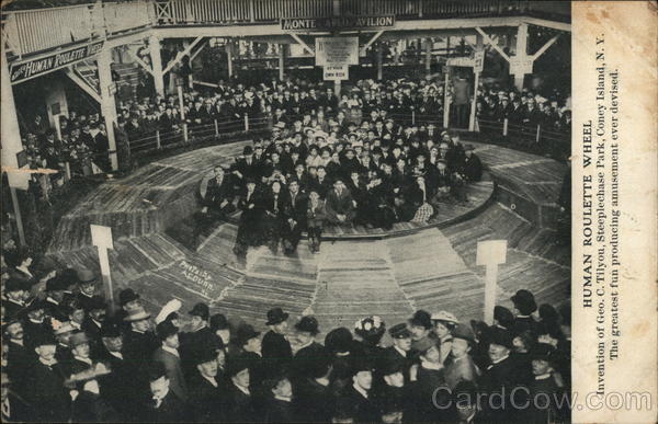 Human Roulette Wheel Coney Island New York