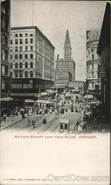 Madison Street East from State Chicago Illinois