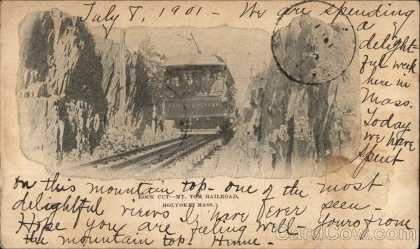 Rock Cut, Mt. Tom Railroad Holyoke Massachusetts