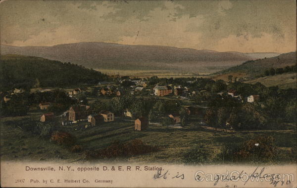 Downsville, N.Y., opposite D. & E. R R. Station New York