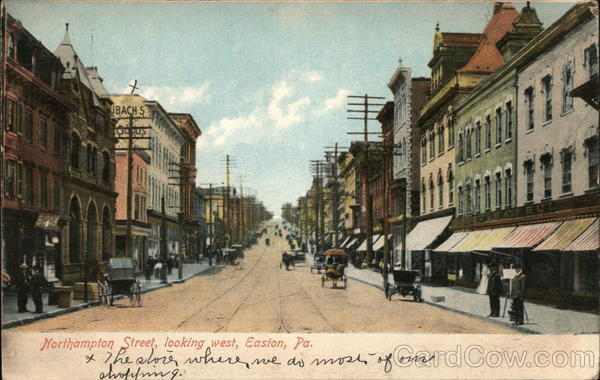 Northampton Street, Looking West Easton Pennsylvania