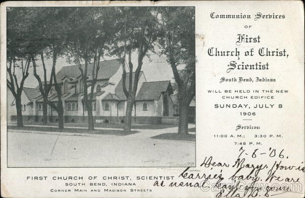 First Church of Christ, Scientist - Corner Main and Madison Streets South Bend Indiana
