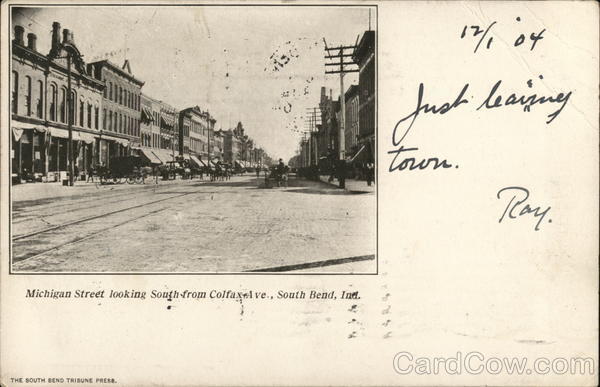 Michigan St. Looking South From Colfax Ave. South Bend Indiana
