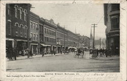 Center Street Rutland, VT Postcard Postcard Postcard