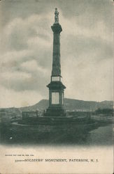 Soldiers Monument Paterson, NJ Postcard Postcard Postcard