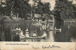 View in Glen Miller Park Richmond, IN Postcard Postcard Postcard