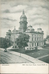 City Court House Council Bluffs, IA Postcard Postcard Postcard