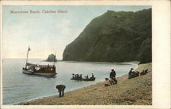Moonstone Beach, Catalina Island. Santa Catalina Island, CA Postcard Postcard Postcard