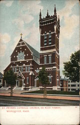 St. Peter's Catholic Church Worcester, MA Postcard Postcard Postcard