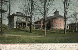 Memorial Hospital Worcester, MA Postcard Postcard Postcard