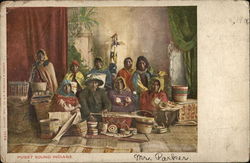 Puget Sound Indians Postcard