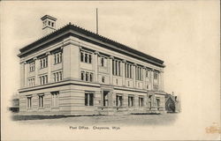 Post Office Cheyenne, WY Postcard Postcard Postcard