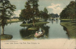 Lake Scene, City Park New Orleans, LA Postcard Postcard Postcard