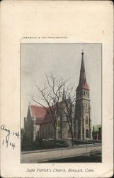 Saint Patrick's Church Norwich, CT Postcard Postcard Postcard