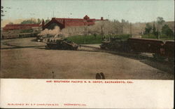 Southern Pacific R. R. Depot Sacramento, CA Postcard Postcard Postcard