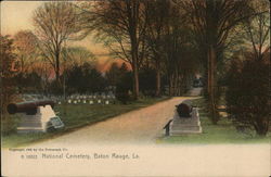 National Cemetary Baton Rouge, LA Postcard Postcard Postcard