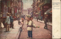 Cosmopolitan New York "Chinatown" In Mott Street Postcard Postcard Postcard