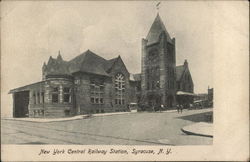 New York Central Railway Station Postcard