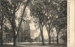 Christ Church P.E. and Rectory Poughkeepsie, NY Postcard Postcard Postcard