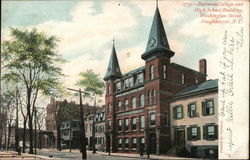Eastman College and High School Building, Washington Street Poughkeepsie, NY Postcard Postcard Postcard