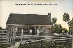 Abraham Lincoln's Boyhood Home Lincoln City, IN Postcard Postcard Postcard