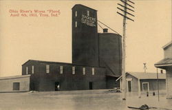 Ohio River's Worst "Flood", April 4th, 1913 Troy, IN Postcard Postcard Postcard