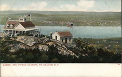 Casino and Power Station, Mt. Beacon Postcard