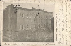 Masonic Temple Greenville, NC Postcard Postcard Postcard