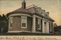 Morton Memorial Library Pine Hill Postcard