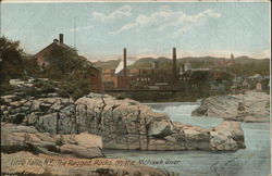 The Ragged Rocks on the Mohawk River Little Falls, NY Postcard Postcard Postcard