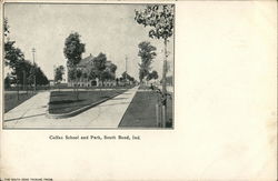 Colfax School and Park South Bend, IN Postcard Postcard Postcard