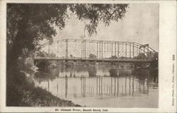 St. Joseph River South Bend, IN Postcard Postcard Postcard