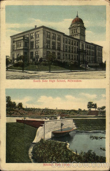 South Side High School & Mitchell Park Scene Milwaukee Wisconsin