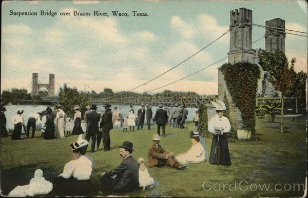 Suspension Bridge Over Brazos River Waco Texas