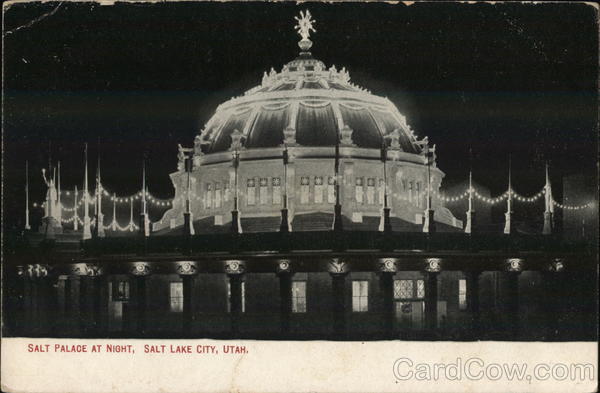 Salt Palace at Sunset Salt Lake City Utah