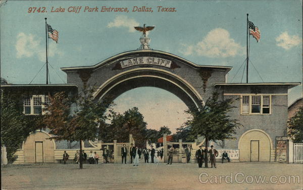 Lake Cliff Park Entrance Dallas Texas