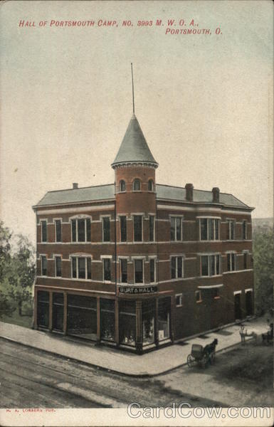 Hall of Portsmouth Camp, No.3993 M.W.O.A. Ohio