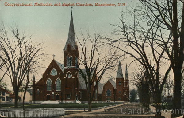 Congregational, Methodist, and Baptist Churches Manchester New Hampshire