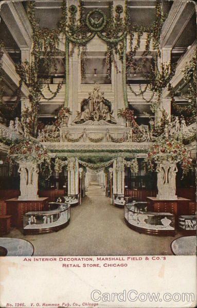 Marshall Field & Co. Retail Store - Interior Decoration Chicago Illinois
