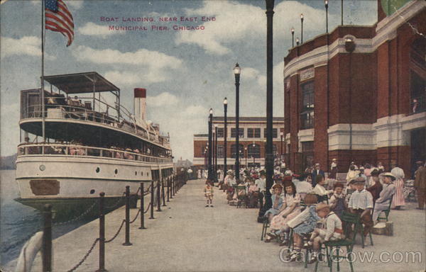 Boat Landing near East End, Municipal Pier Chicago Illinois