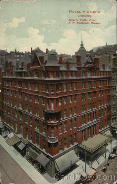 Hotel Victoria Chicago, IL Postcard
