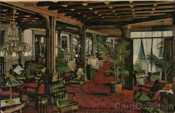 Interior, Hotel Del Coronado San Diego California