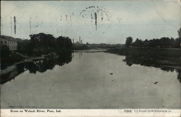 Scene on Wabash River Peru Indiana