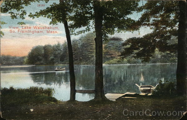 View, Lake Waushakum Framingham Massachusetts